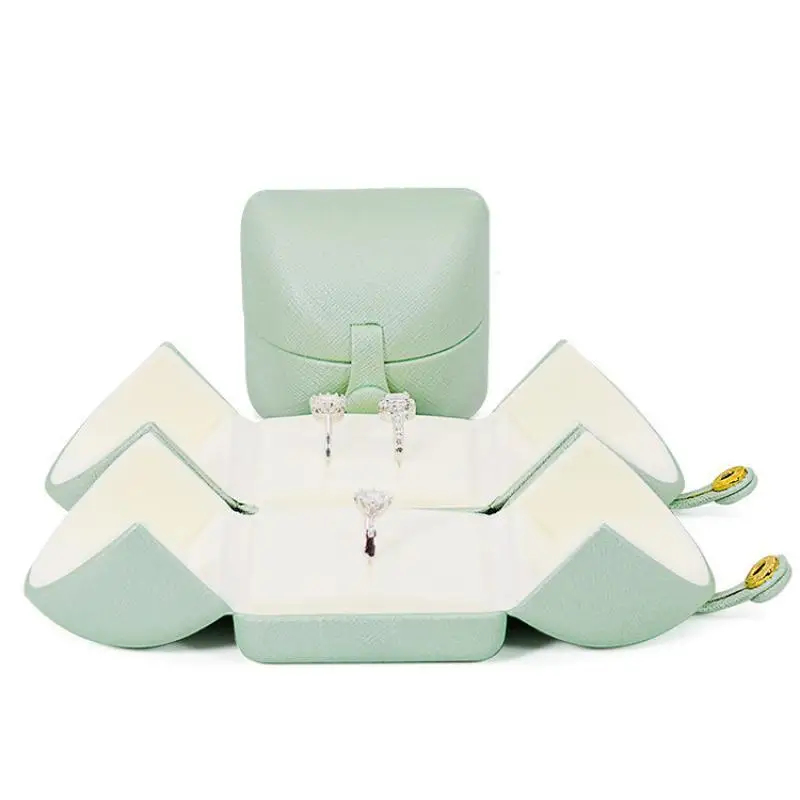 Tender Green Reticulated Pu Leather Double Open Jewelry Storage Box Proposal Ring Box Pearl Necklace Collection Box
Tender Green Reticulated Pu Leather Double Open Jewelry Storage Box Proposal Ring Box Pearl Necklace Collection Box