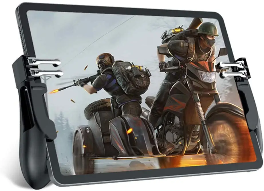 Tablet PC gamepad & holder 2 in 1 with 4 keys for FPS games as PUBG COD for universal Android Tablet computer and Ipad series
Tablet PC gamepad & holder 2 in 1 with 4 keys for FPS games as PUBG COD for universal Android Tablet computer and Ipad series
