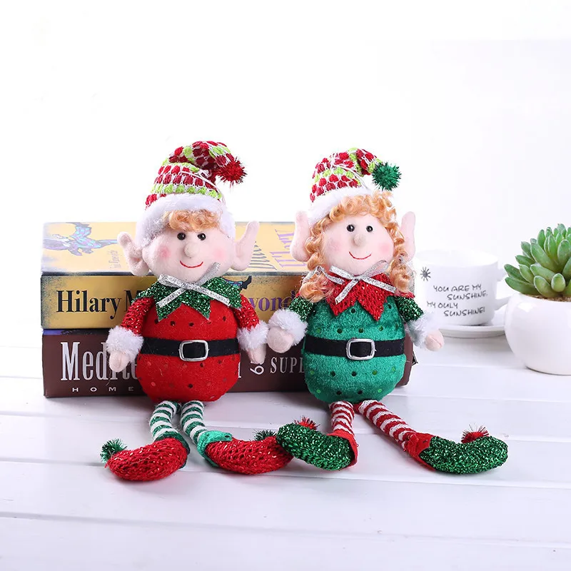 33x11cm Red Green Christmas Decoration Plush Leg Elf Doll Ornaments Boys Girls Elves Toy Doll New Year Navidad Home Decoration
33x11cm Red Green Christmas Decoration Plush Leg Elf Doll Ornaments Boys Girls Elves Toy Doll New Year Navidad Home Decoration