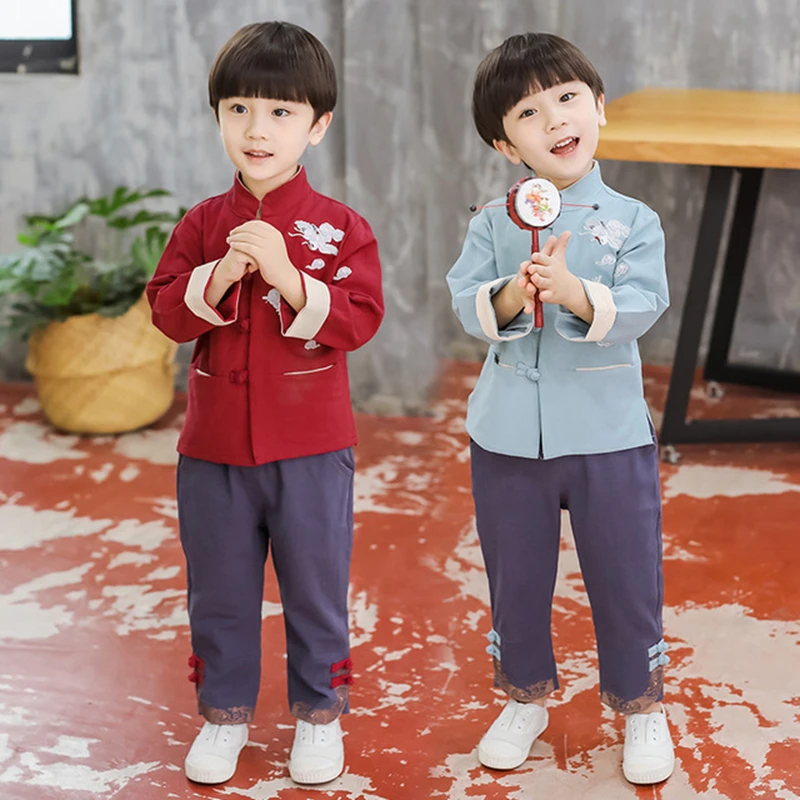 Children's Tang costume Hanfu 한푸 spring autumn boys casual suit baby cotton and linen children's clothing costume boy clothing
Children's Tang costume Hanfu 한푸 spring autumn boys casual suit baby cotton and linen children's clothing costume boy clothing