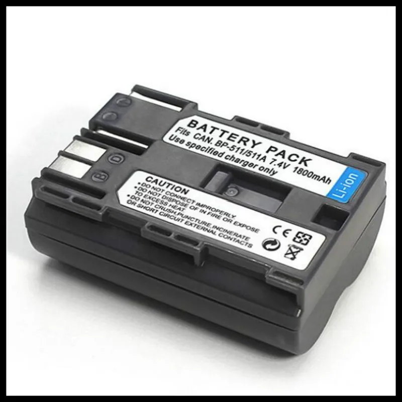 5PCS/LOT BP-511 BP-511A battery Camera Battery for Canon EOS 300D 5D 20D 30D 50D 40D 10D PowerShot G1 pro1 BP511A
5PCS/LOT BP-511 BP-511A battery Camera Battery for Canon EOS 300D 5D 20D 30D 50D 40D 10D PowerShot G1 pro1 BP511A