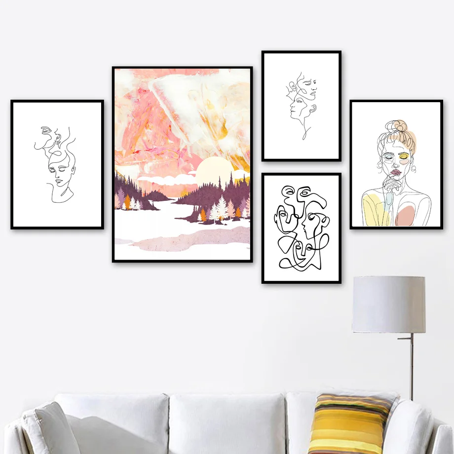 Multicolor Forest Landscape Line Art Girl Quote Wall Art Canvas Painting Nordic Posters And Prints Wall Pictures For Living Room
Multicolor Forest Landscape Line Art Girl Quote Wall Art Canvas Painting Nordic Posters And Prints Wall Pictures For Living Room