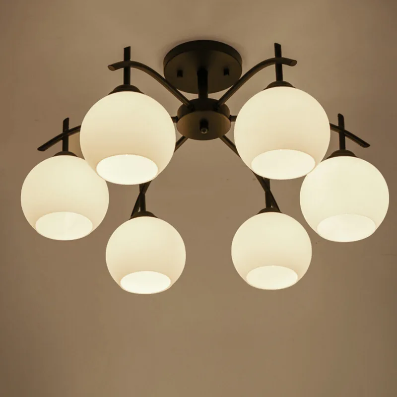 North American 3-lights 5 lights 6 lights 8-lights ceiling lamp simple living room dining room bedroom iron glass LED lighting
North American 3-lights 5 lights 6 lights 8-lights ceiling lamp simple living room dining room bedroom iron glass LED lighting