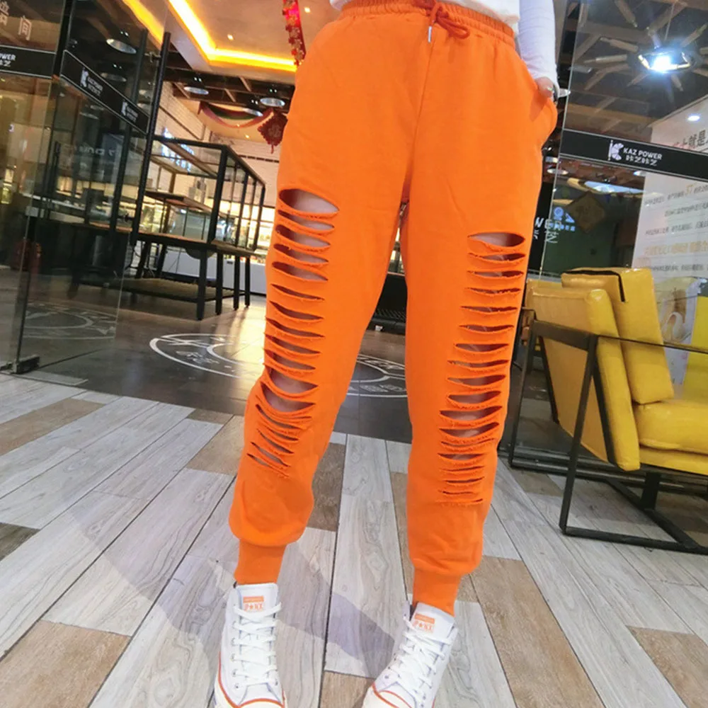 2022 Chic women neon Solid Hole Pants Women hollow out Sweatpants Femme Hole Trousers
2022 Chic women neon Solid Hole Pants Women hollow out Sweatpants Femme Hole Trousers