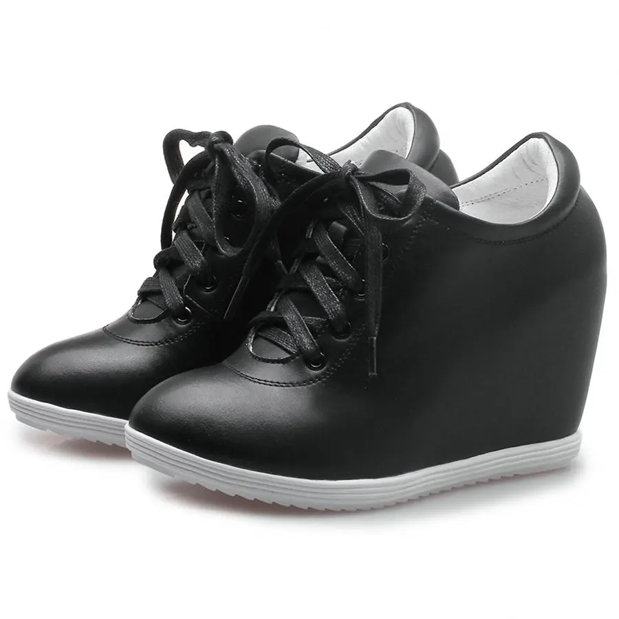 Platform Pumps Shoes Women Lace Up Genuine Leather Wedges High Heel Ankle Boots Female Round Toe Fashion Sneakers Casual Shoes
Platform Pumps Shoes Women Lace Up Genuine Leather Wedges High Heel Ankle Boots Female Round Toe Fashion Sneakers Casual Shoes