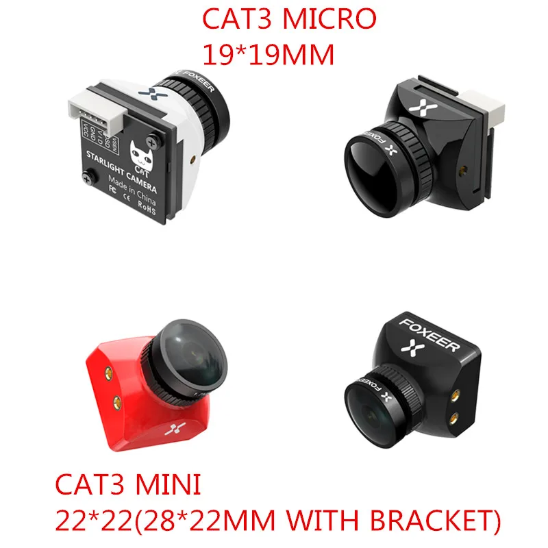 Foxeer Mini Cat 3 Micro Cat 3 1200TVL Starlight 0.0001Lux FPV Camera Low Latency Low Noise FPV Camera For RC FPV Racing Drone
Foxeer Mini Cat 3 Micro Cat 3 1200TVL Starlight 0.0001Lux FPV Camera Low Latency Low Noise FPV Camera For RC FPV Racing Drone