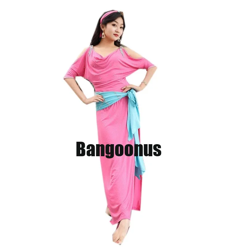 Profesional Baladi Oriental Belly Dance Costume Contrast Color Robe With Hair Band And Belt Set Galabeya Abaya Saidi Long Dress
Profesional Baladi Oriental Belly Dance Costume Contrast Color Robe With Hair Band And Belt Set Galabeya Abaya Saidi Long Dress