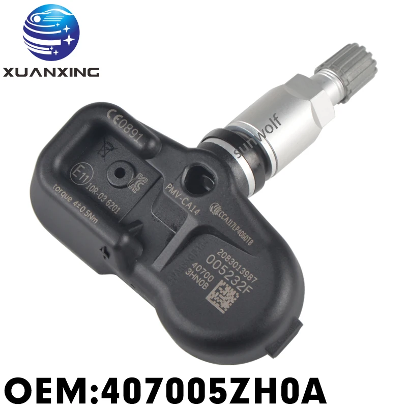 Система контроля давления в шинах, TPMS 433 МГц, PMV-CA14, PMV-CA74, 407005ZH0A
Система контроля давления в шинах, TPMS 433 МГц, PMV-CA14, PMV-CA74, 407005ZH0A