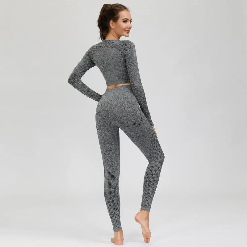 Yoga Sets Women Vital Seamless Long Sleeve Tracksuit Gym Clothing Fitness Leggings+Cropped Shirts Womens Sport Suit
Yoga Sets Women Vital Seamless Long Sleeve Tracksuit Gym Clothing Fitness Leggings+Cropped Shirts Womens Sport Suit