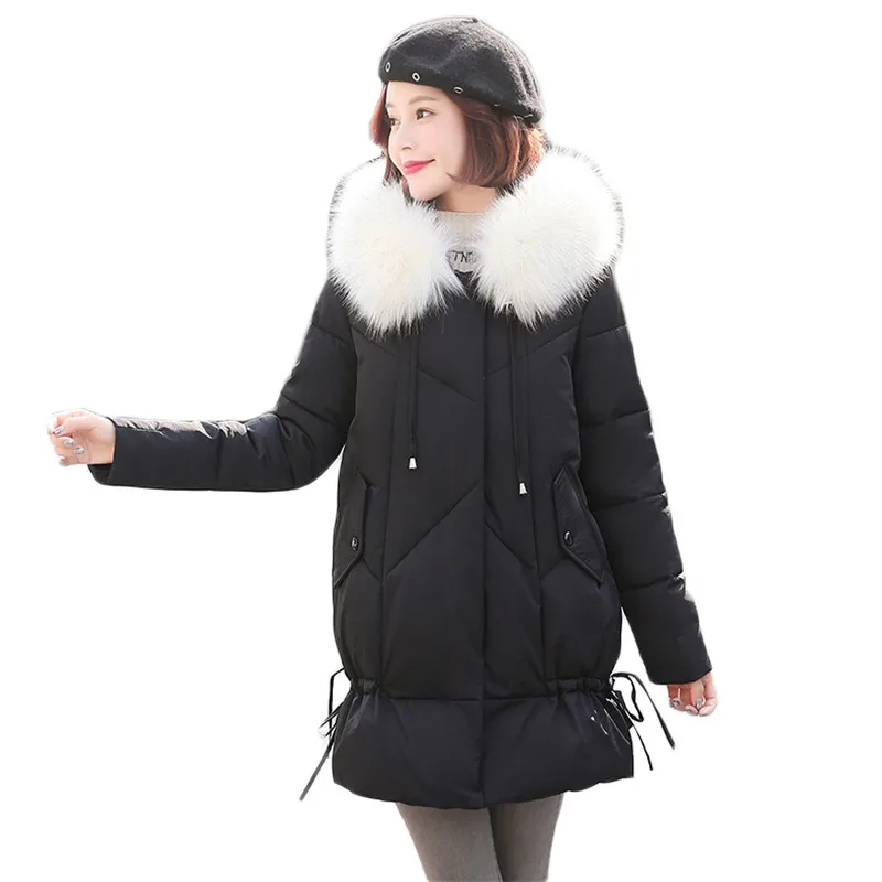Nice Winter Coat Women Black Pink S-2XL Plus Size Loose White Fur Collar Hooded Down Cotton Jackets Thick Warmth Parkas LD1422
Nice Winter Coat Women Black Pink S-2XL Plus Size Loose White Fur Collar Hooded Down Cotton Jackets Thick Warmth Parkas LD1422