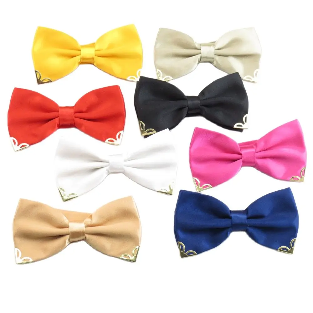 Solid bow ties for men wedding Metal corner bowtie Classic fashion Monochrome bowknot pinkycolor cravata for bit boys parts
Solid bow ties for men wedding Metal corner bowtie Classic fashion Monochrome bowknot pinkycolor cravata for bit boys parts