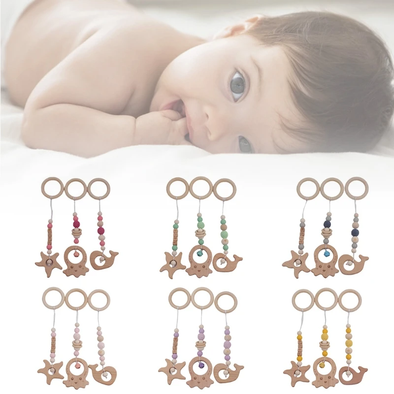 3 Pcs/Set Baby Play Gym Frame Stroller Hanging Pendants Wooden Ring Teether Molar Teething Nursing Rattle Toys Gifts Infant Room
3 Pcs/Set Baby Play Gym Frame Stroller Hanging Pendants Wooden Ring Teether Molar Teething Nursing Rattle Toys Gifts Infant Room