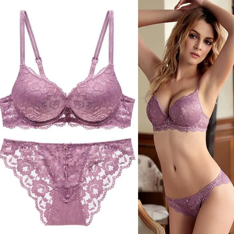 Sexy Mousse Deep V Cup Bra Set Sexy Women Underwear Winter Elegant Elastic Lace Push Up Bra Set 70-85A B C D Cup
Sexy Mousse Deep V Cup Bra Set Sexy Women Underwear Winter Elegant Elastic Lace Push Up Bra Set 70-85A B C D Cup