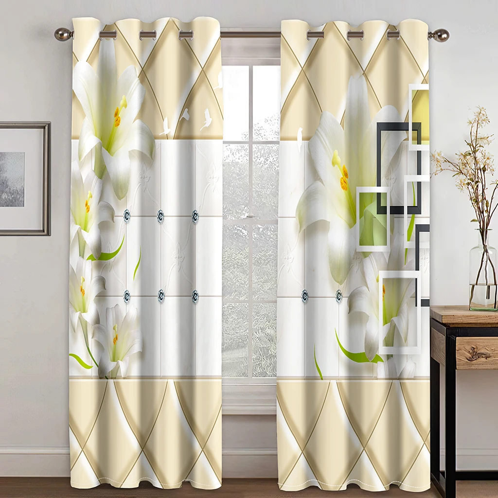 Photo white lily curtains 3d Curtains Blackout for Living Room Kids Bedroom Fabric personality curtains
Photo white lily curtains 3d Curtains Blackout for Living Room Kids Bedroom Fabric personality curtains