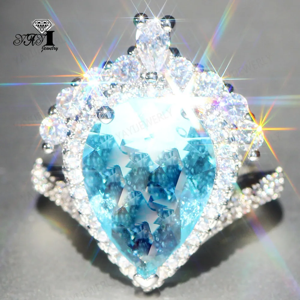 Yayi Jewelry Fashion Princess Cut Prong Setting Huge Blue Cubic Zirconia Silver Color Engagement Wedding Party Leaves Gift Rings
Yayi Jewelry Fashion Princess Cut Prong Setting Huge Blue Cubic Zirconia Silver Color Engagement Wedding Party Leaves Gift Rings