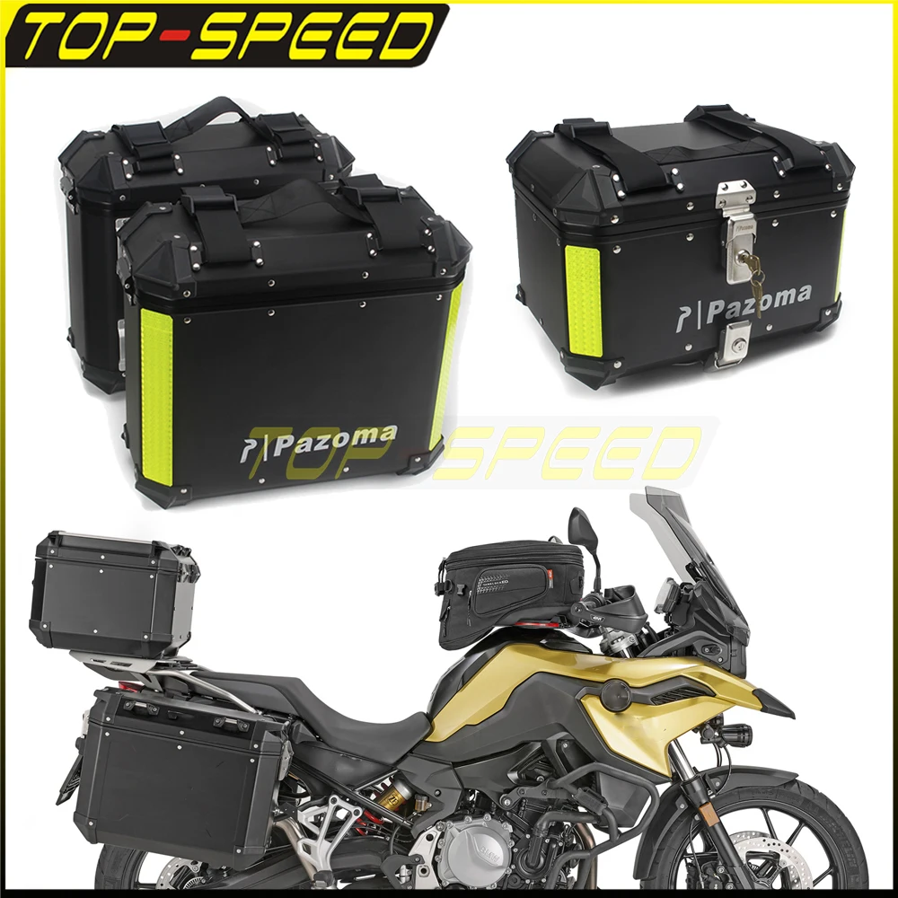 Travel Touring Motorcycle Side Boxes + Top Box 3pcs Tail Pannier Case Trunk Suitcase Cargo for BMW R1200GS Honda CBR KAWASAKI
Travel Touring Motorcycle Side Boxes + Top Box 3pcs Tail Pannier Case Trunk Suitcase Cargo for BMW R1200GS Honda CBR KAWASAKI