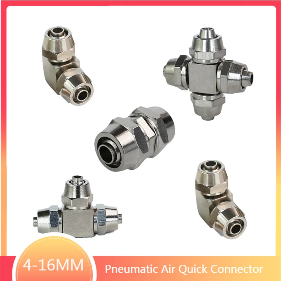 Copper Plated Nickel Pneumatic Air Quick Connector For Hose Tube OD 4/6/10/12/14/16MM Fast Joint Connection
Copper Plated Nickel Pneumatic Air Quick Connector For Hose Tube OD 4/6/10/12/14/16MM Fast Joint Connection