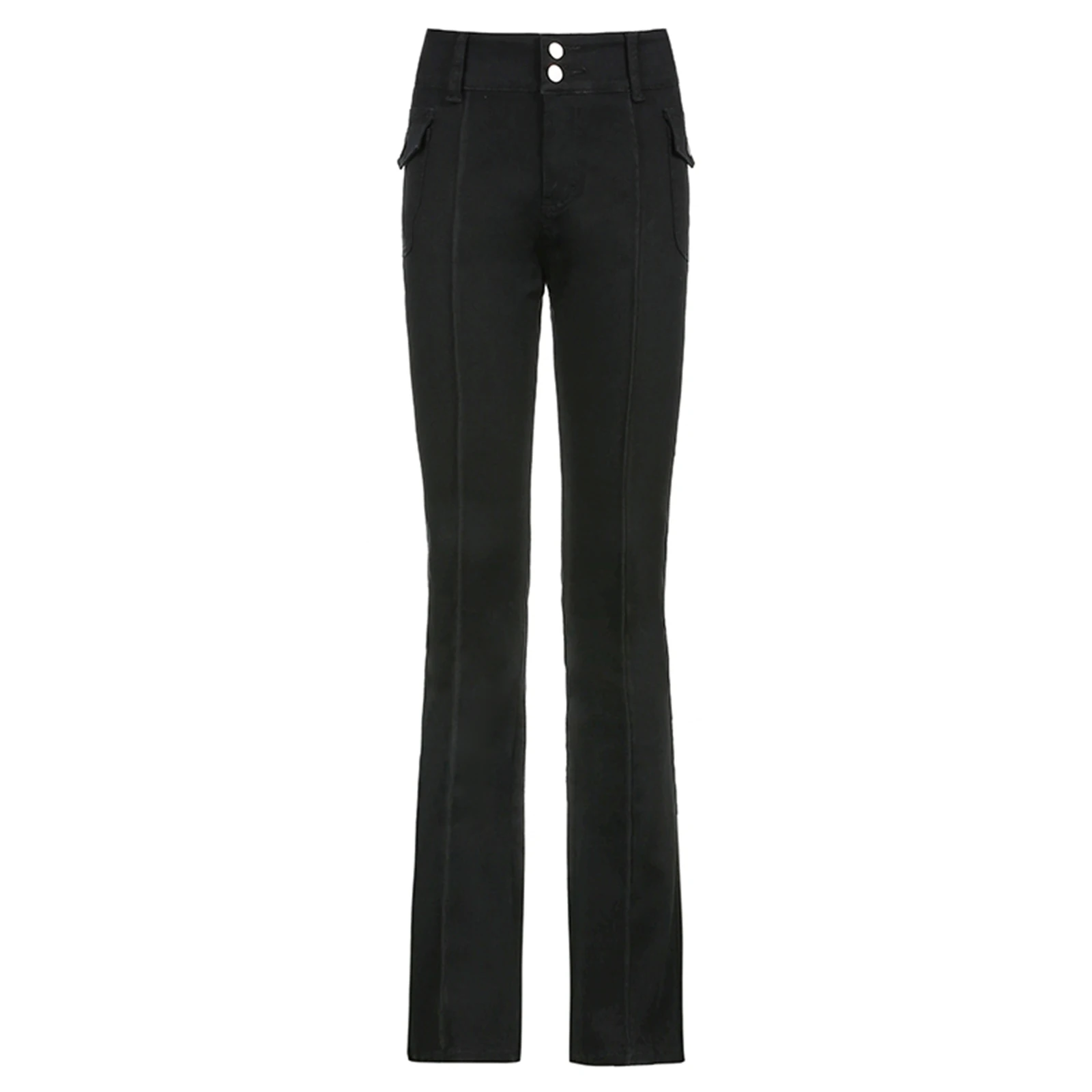 Women's Pants Slim Fit Denim Jeans Side Pockets Solid Color Vintage Skinny Wide Leg Trousers Jeans For Female Spring Autumn Wear
Women's Pants Slim Fit Denim Jeans Side Pockets Solid Color Vintage Skinny Wide Leg Trousers Jeans For Female Spring Autumn Wear