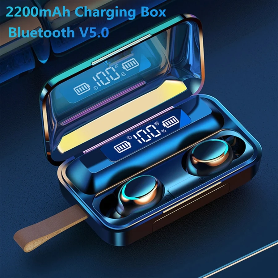 TWS Bluetooth 5.0 Earphone 2200mAh Charging Box Wireless Headphones With Microphone 9D Hifi Stereo Sports Earbuds Gaming Headset
TWS Bluetooth 5.0 Earphone 2200mAh Charging Box Wireless Headphones With Microphone 9D Hifi Stereo Sports Earbuds Gaming Headset