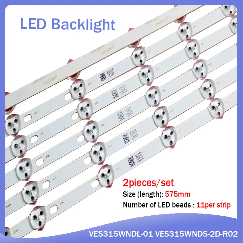 Новинка 10-50 шт./партия 11LED 575 мм Светодиодная лента для VESTEL 32 дюйма REV0.2 VES315WNDS-01 32HXC01U 32D1333DB
Новинка 10-50 шт./партия 11LED 575 мм Светодиодная лента для VESTEL 32 дюйма REV0.2 VES315WNDS-01 32HXC01U 32D1333DB