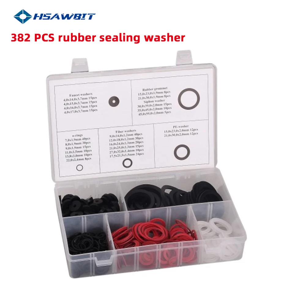 383PCS O Ring Gasket Kit Car Oil Seal Ring Set rubber sealing washer thermostability corrosion resistant
383PCS O Ring Gasket Kit Car Oil Seal Ring Set rubber sealing washer thermostability corrosion resistant