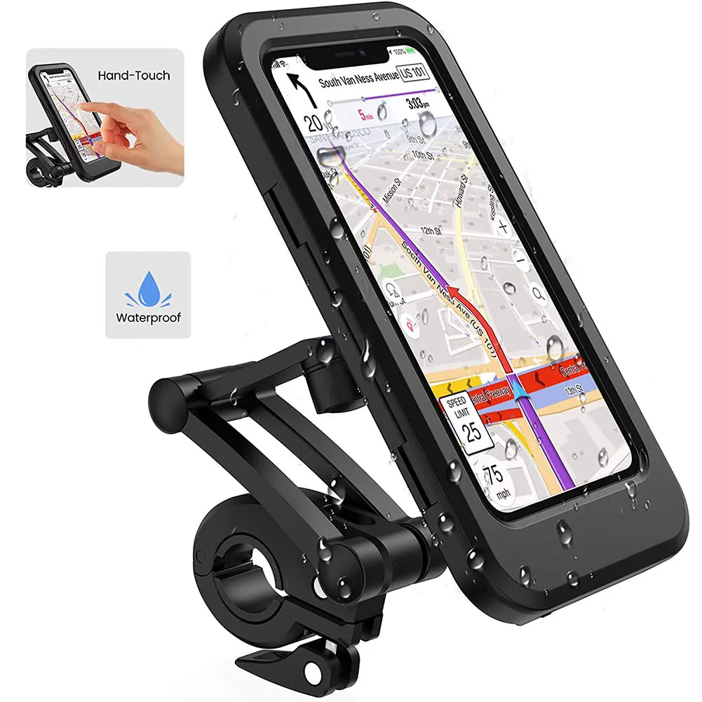 Adjustable Waterproof Bicycle Phone Holder 6.7 inch Motorcycle Mobile Cellphone GPS Holder Mount 360 Degree Rotatable
Adjustable Waterproof Bicycle Phone Holder 6.7 inch Motorcycle Mobile Cellphone GPS Holder Mount 360 Degree Rotatable