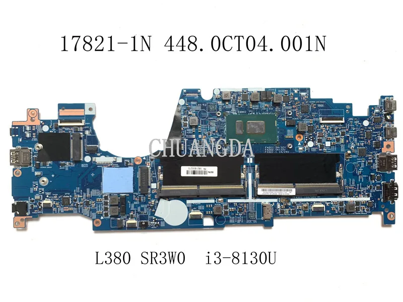 Материнская плата для ноутбуков ThinkPad L380 SR3W0 i3-8130U SR3L9 i5-8350U 17821-1N 448.0CT04.001N
Материнская плата для ноутбуков ThinkPad L380 SR3W0 i3-8130U SR3L9 i5-8350U 17821-1N 448.0CT04.001N