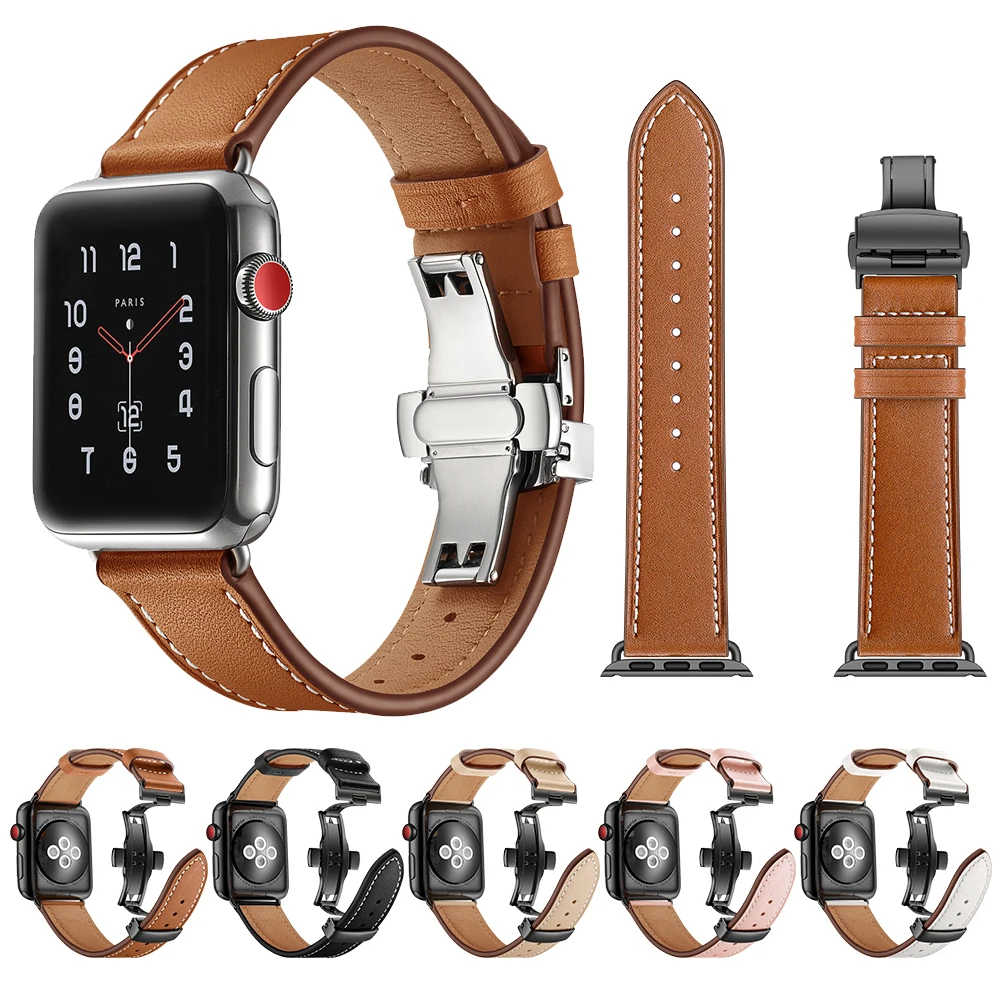 Ремешок из натуральной кожи для iwatch series SE 6 5 4 3 2 1 44 мм 40 мм, браслет для Apple Watch Band 38 мм 42 мм
Ремешок из натуральной кожи для iwatch series SE 6 5 4 3 2 1 44 мм 40 мм, браслет для Apple Watch Band 38 мм 42 мм