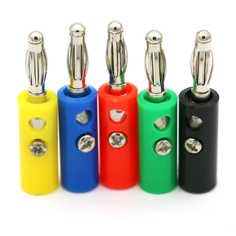 10pcs 4mm Audio Speaker Screw Banana Plug Connectors Black Red Green Yellow Blue
10pcs 4mm Audio Speaker Screw Banana Plug Connectors Black Red Green Yellow Blue