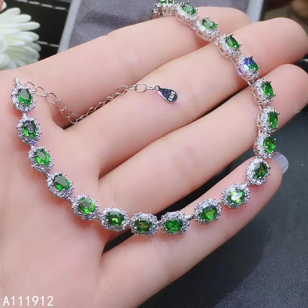 KJJEAXCMY fine jewelry natural Diopside 925 sterling silver new women hand bracelet support test noble Gift party Birthday
KJJEAXCMY fine jewelry natural Diopside 925 sterling silver new women hand bracelet support test noble Gift party Birthday