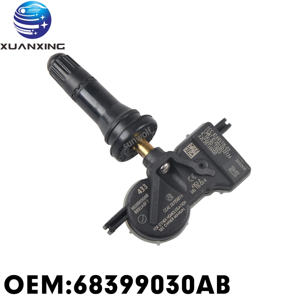 68399030AB Tire Pressure Sensor Monitoring System TPMS 433Mhz For DODGE DART Chrysler 200 Jeep 68193586AC
68399030AB Tire Pressure Sensor Monitoring System TPMS 433Mhz For DODGE DART Chrysler 200 Jeep 68193586AC