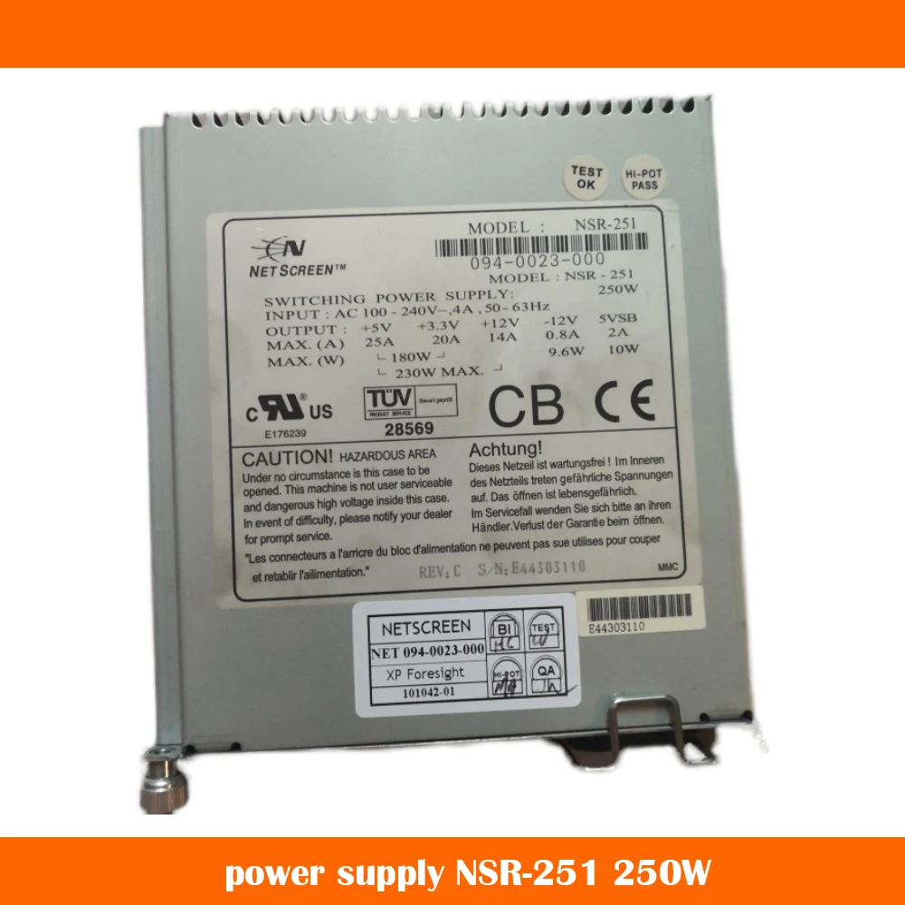 Для JUNIPER NS-500 источник питания NSR-251 сетевой блок питания 094-0023-000 Высокое качество Быстрая доставка
Для JUNIPER NS-500 источник питания NSR-251 сетевой блок питания 094-0023-000 Высокое качество Быстрая доставка