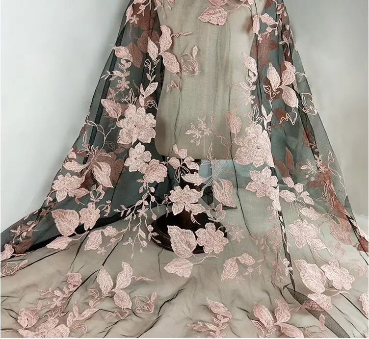 Flowers Embroidery tulle Lace French African transparent Lace Fabric for wedding Nigerian Party dress Fashion DIY 1yard
Flowers Embroidery tulle Lace French African transparent Lace Fabric for wedding Nigerian Party dress Fashion DIY 1yard