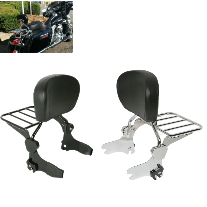 Motorcycle Detachable Backrest Sissy Bar & Luggage Rack For Harley Touring Road King Classic Electra Street Glide 1997-2008 2007
Motorcycle Detachable Backrest Sissy Bar & Luggage Rack For Harley Touring Road King Classic Electra Street Glide 1997-2008 2007