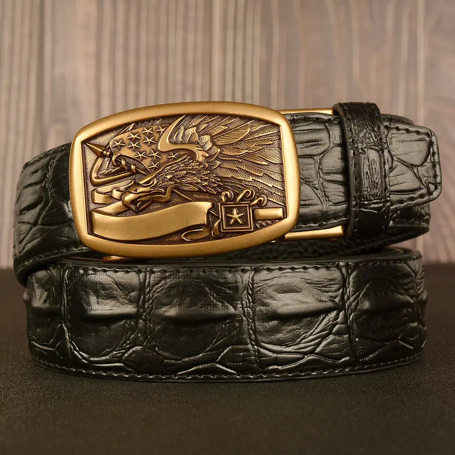 2021 new men's high quality leather belt retro eagle automatic buckle belt all-match jeans accessories
2021 new men's high quality leather belt retro eagle automatic buckle belt all-match jeans accessories