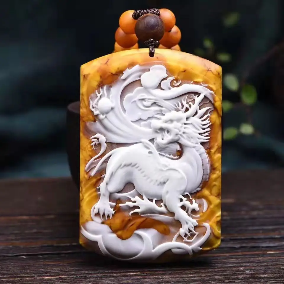 YUJIAN New Jewelry Rare Natural Ambergris Grey Amber Necklace Handmade Micro Carving Exquisite Perfect Pendant Accessorie
YUJIAN New Jewelry Rare Natural Ambergris Grey Amber Necklace Handmade Micro Carving Exquisite Perfect Pendant Accessorie