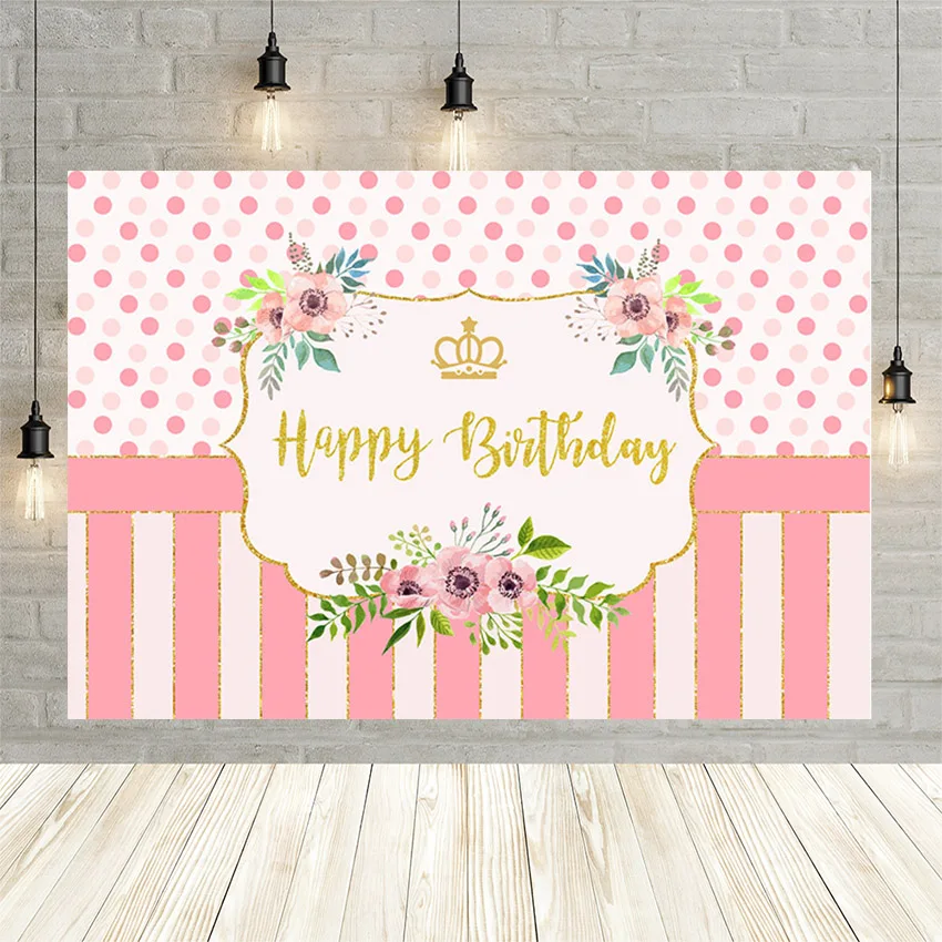 Avezano Girl Happy Birthday Party Photography Background Pink Flowers Golden Crown Banner Backdrop Decor Photo Studio Photozone
Avezano Girl Happy Birthday Party Photography Background Pink Flowers Golden Crown Banner Backdrop Decor Photo Studio Photozone