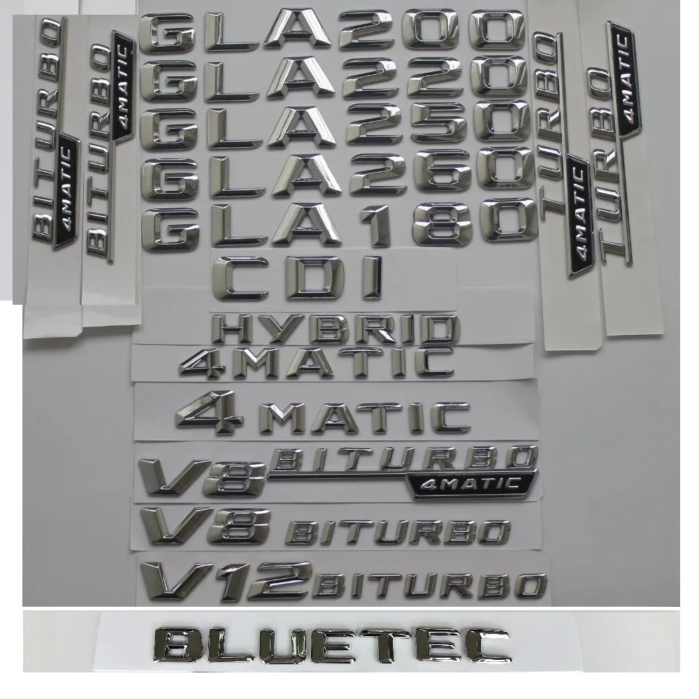 3D хромированные буквы для Mercedes Benz X156 GLA180 GLA200 GLA220 GLA250 GLA260 GLA280 GLA300 AMG CGI CDI 4MATIC BLUETEC эмблемы
3D хромированные буквы для Mercedes Benz X156 GLA180 GLA200 GLA220 GLA250 GLA260 GLA280 GLA300 AMG CGI CDI 4MATIC BLUETEC эмблемы