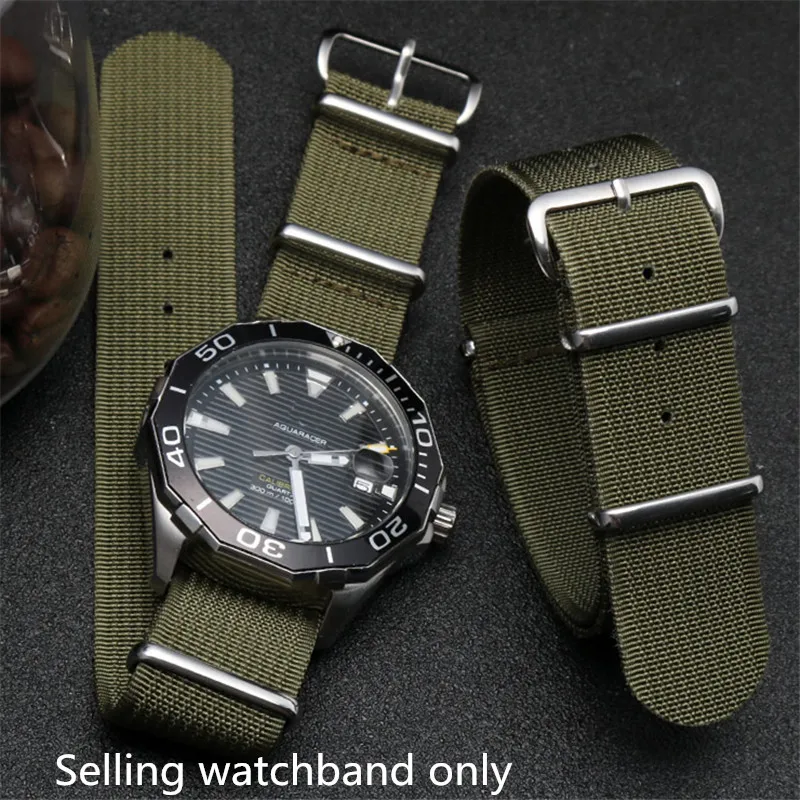 Wristband 20mm 22mm Watchband Nylon Sport Watch Strap For Tudor Seiko No. 5 Casio Rolex Bracelet Men Army green canvas bracelet
Wristband 20mm 22mm Watchband Nylon Sport Watch Strap For Tudor Seiko No. 5 Casio Rolex Bracelet Men Army green canvas bracelet
