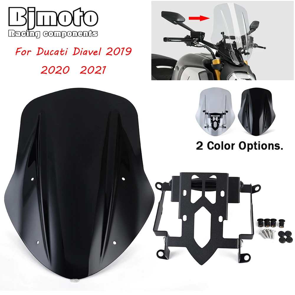 Motorcycle Windshield Windscreen Bracket Set For Ducati Diavel 2019 2020 2021 Wind Screen Protector
Motorcycle Windshield Windscreen Bracket Set For Ducati Diavel 2019 2020 2021 Wind Screen Protector