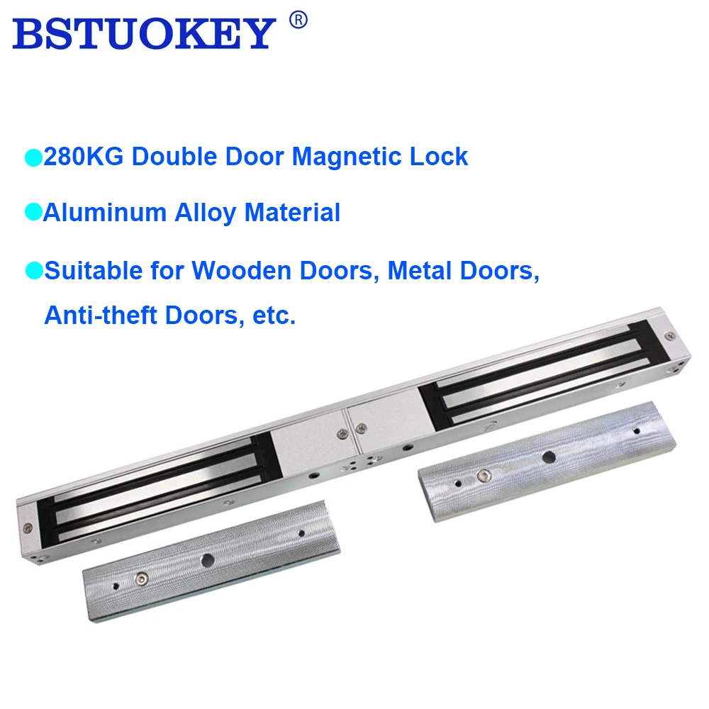 Double Doors Electric Magnetic Lock Pulling Force 280KG Sturdy Aluminum Alloy Electricmagnetic Lock Amature Plate Screw
Double Doors Electric Magnetic Lock Pulling Force 280KG Sturdy Aluminum Alloy Electricmagnetic Lock Amature Plate Screw