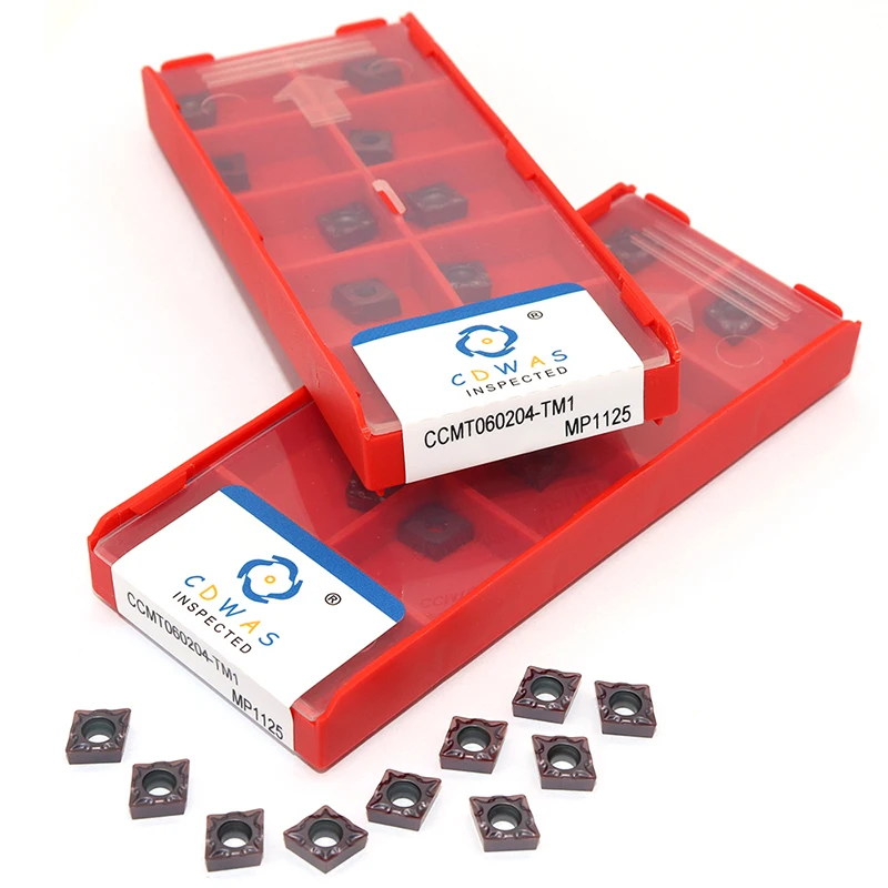 CCMT060204 TM1 MP1125 Carbide Insert High Quality Lathe Tool Turning Tool CCMT 060204 Blade CNC Cutting Tool For Stainless Steel
CCMT060204 TM1 MP1125 Carbide Insert High Quality Lathe Tool Turning Tool CCMT 060204 Blade CNC Cutting Tool For Stainless Steel