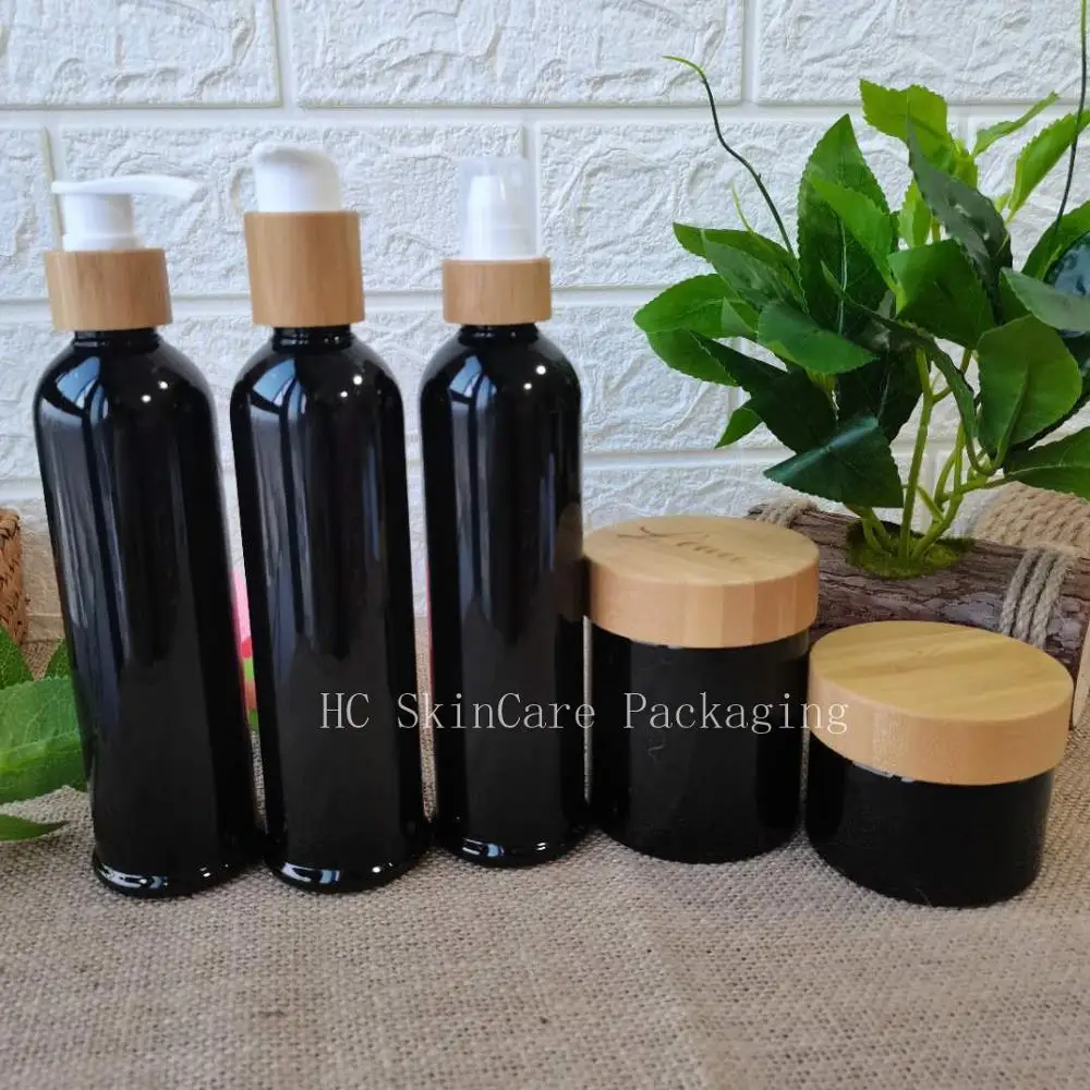 Wholesale Empty Cosmetic Bottle Lotion Jar With Bamboo Wood Lid Plastic Container Skin Care Packaging Bottle Custom Logo Bottles
Wholesale Empty Cosmetic Bottle Lotion Jar With Bamboo Wood Lid Plastic Container Skin Care Packaging Bottle Custom Logo Bottles