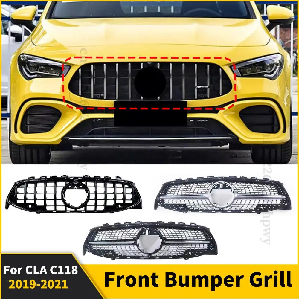 Для Mercedes Benz CLA C118 W118 2019 2020 2021 Diamond GT Замена Facelift спортивный передний бампер решетка гоночный гриль
Для Mercedes Benz CLA C118 W118 2019 2020 2021 Diamond GT Замена Facelift спортивный передний бампер решетка гоночный гриль