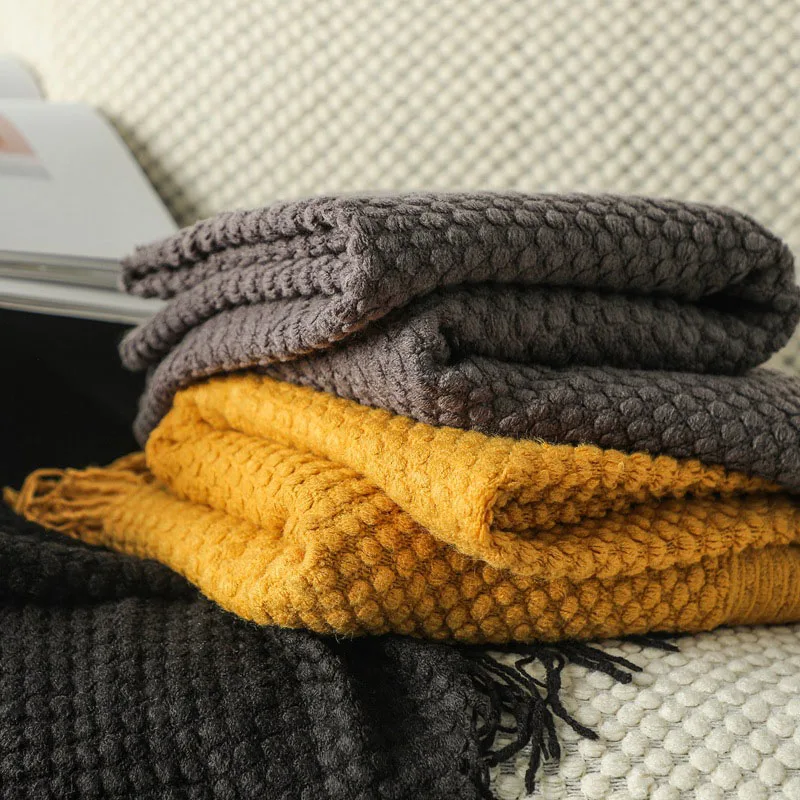 Nordic Knitted Blanket for Bed Thicken Winter Warm Sofa Cover Soft Plaid Bedspread Bed Sofa Decorative Throw Blankets Tapestrape
Nordic Knitted Blanket for Bed Thicken Winter Warm Sofa Cover Soft Plaid Bedspread Bed Sofa Decorative Throw Blankets Tapestrape