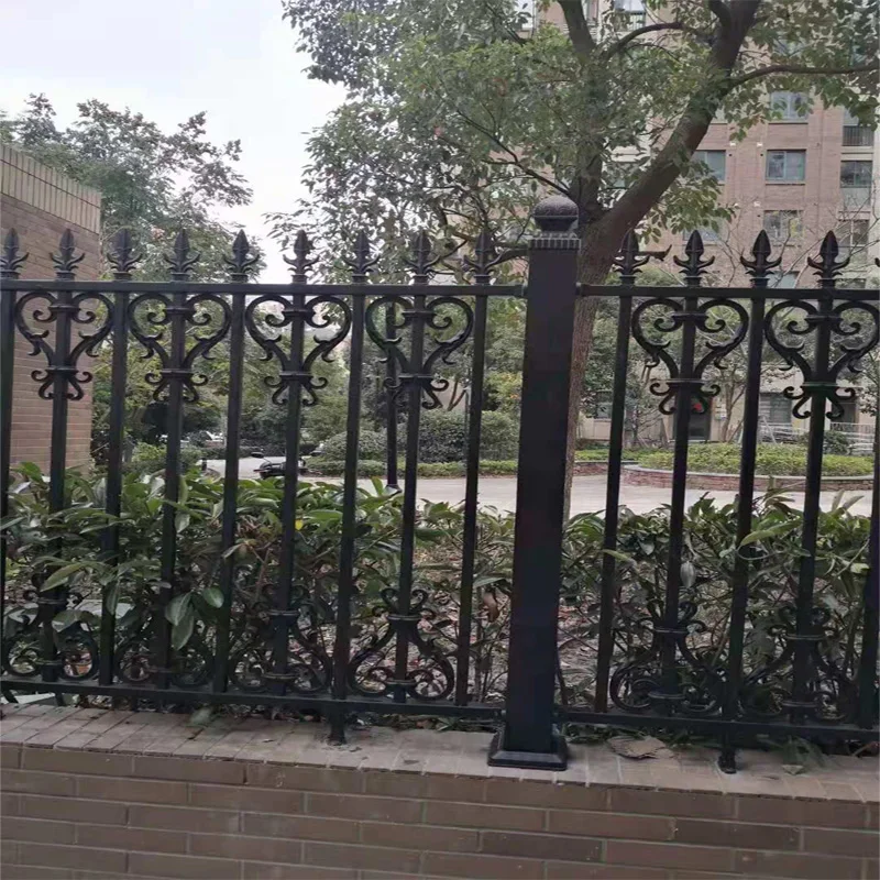 New Design Cheap Wrought Iron Fence Panel Steel Metal Picket Ornamental Fence
New Design Cheap Wrought Iron Fence Panel Steel Metal Picket Ornamental Fence