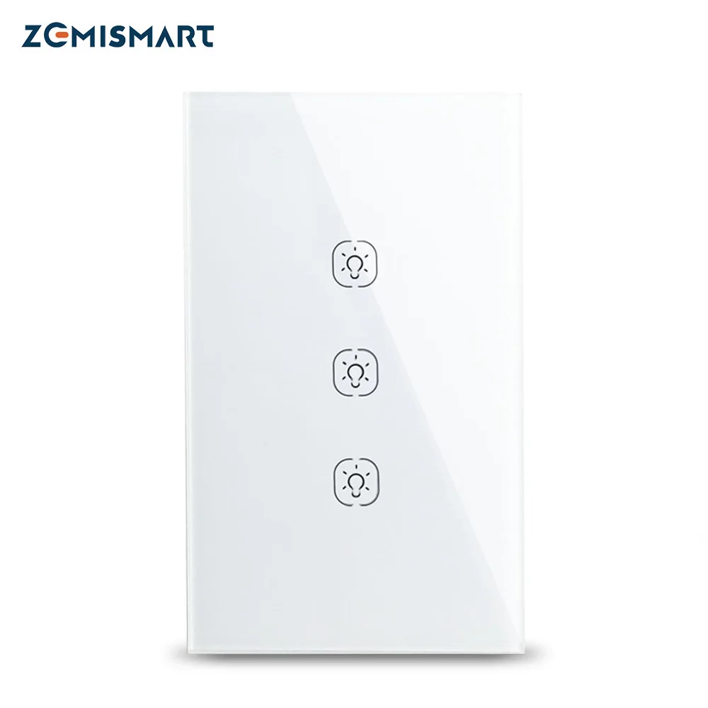 Zemismart US AU 3 Gangs Wifi Wall Switch Alexa Google Home Tuya Smart Life APP Android IOS Light Panel Swithes
Zemismart US AU 3 Gangs Wifi Wall Switch Alexa Google Home Tuya Smart Life APP Android IOS Light Panel Swithes