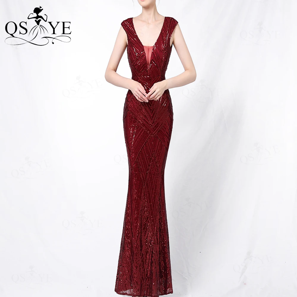 Burgundy Sequin Evening Dresses Mermaid Long Prom Gown Glitter Lace Formal Party Dress Open Low Back Beaded Women Party Gown
Burgundy Sequin Evening Dresses Mermaid Long Prom Gown Glitter Lace Formal Party Dress Open Low Back Beaded Women Party Gown