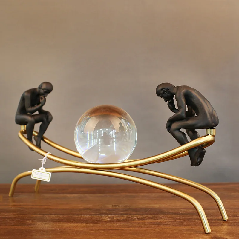 Stainless steel Crystal ball meditator nordic statue craft home decoration sculpture living room furnishings office gift p0449
Stainless steel Crystal ball meditator nordic statue craft home decoration sculpture living room furnishings office gift p0449