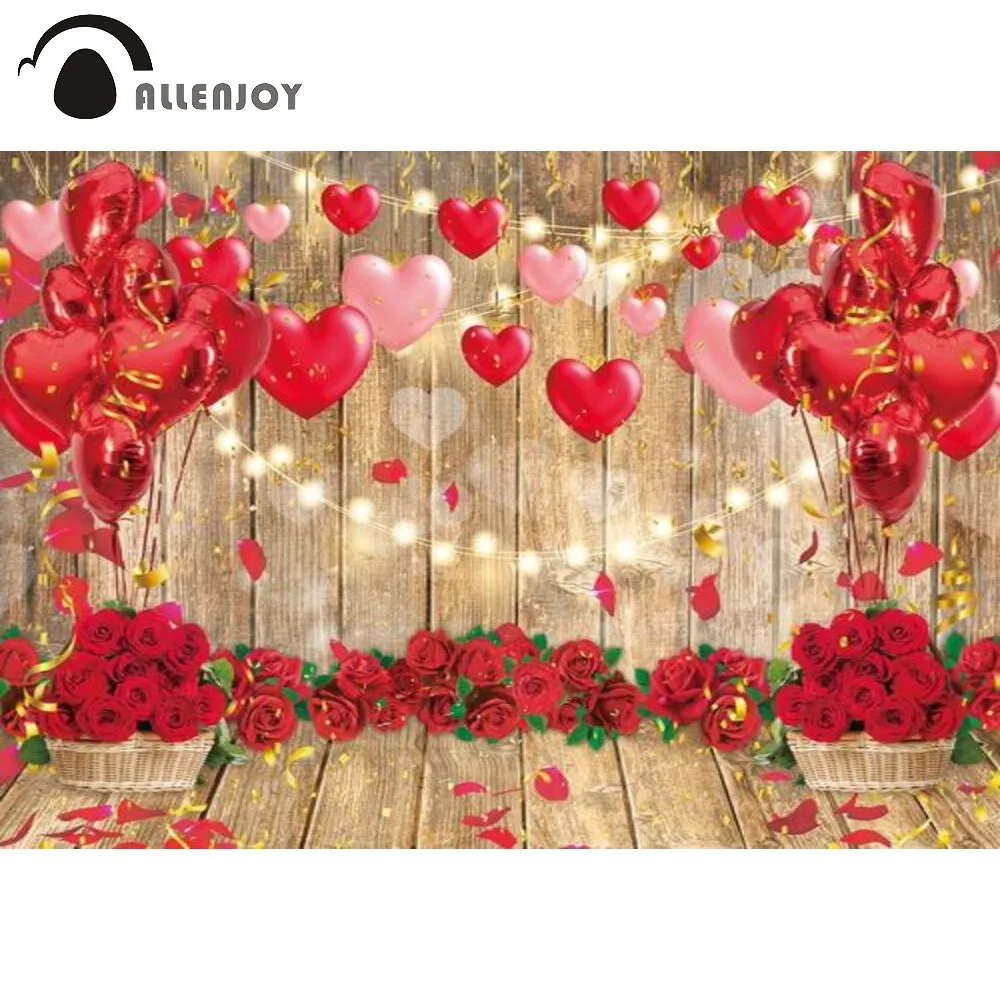 Allenjoy Red Rose Heart Wood Backdrop Happy Valentine's Day Anniversary Love Romantic Decor Background Banner Wallpaper Poster
Allenjoy Red Rose Heart Wood Backdrop Happy Valentine's Day Anniversary Love Romantic Decor Background Banner Wallpaper Poster